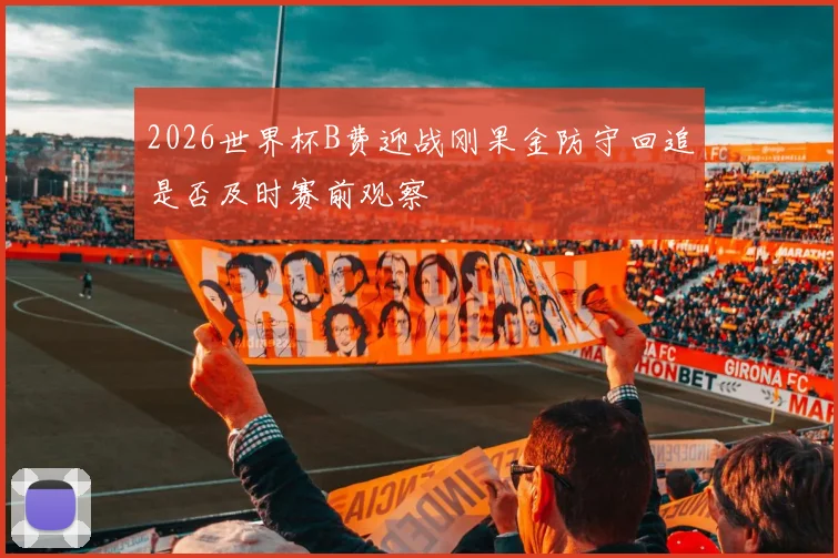 2026世界杯B费迎战刚果金防守回追是否及时赛前观察